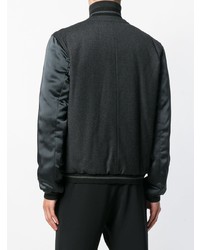 Blouson aviateur gris foncé Lanvin