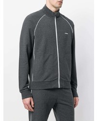 Blouson aviateur gris foncé Z Zegna