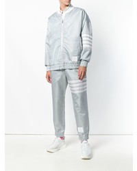 Blouson aviateur gris Thom Browne