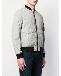 Blouson aviateur gris Belstaff