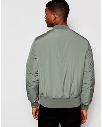 Blouson aviateur gris Asos