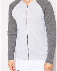 Blouson aviateur gris Asos