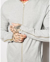 Blouson aviateur gris Asos