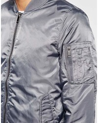 Blouson aviateur gris