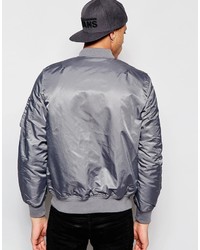 Blouson aviateur gris