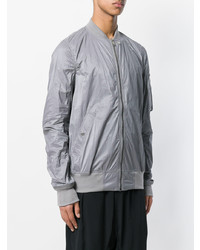 Blouson aviateur gris Rick Owens DRKSHDW