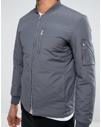 Blouson aviateur gris Selected