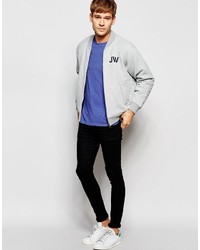 Blouson aviateur gris Jack Wills