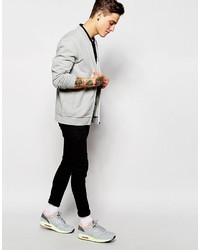 Blouson aviateur gris Asos