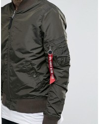 Blouson aviateur gris Alpha Industries