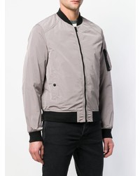 Blouson aviateur gris Belstaff