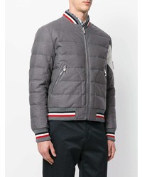 Blouson aviateur gris Moncler