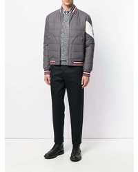 Blouson aviateur gris Moncler