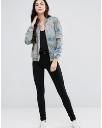 Blouson aviateur gris Pepe Jeans