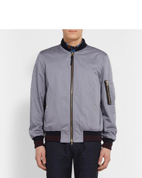 Blouson aviateur gris Paul Smith