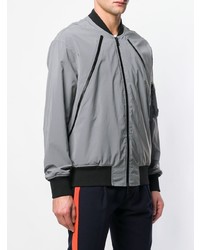 Blouson aviateur gris Karl Lagerfeld