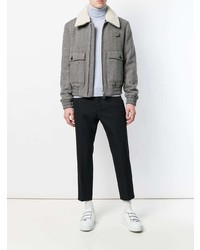 Blouson aviateur gris AMI Alexandre Mattiussi