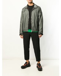 Blouson aviateur gris Prada