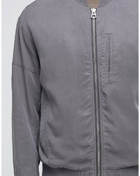 Blouson aviateur gris Asos