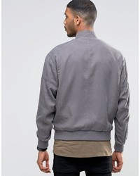 Blouson aviateur gris Asos