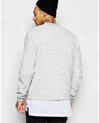 Blouson aviateur gris Asos