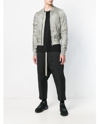 Blouson aviateur gris Rick Owens DRKSHDW