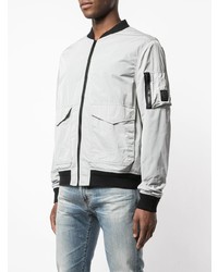 Blouson aviateur gris Belstaff