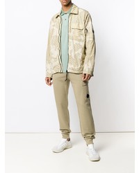 Blouson aviateur imprimé beige CP Company