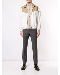 Blouson aviateur imprimé blanc Cerruti 1881