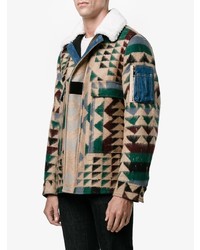 Blouson aviateur imprimé multicolore Valentino