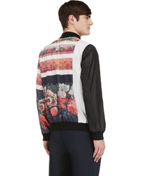 Blouson aviateur imprimé multicolore Miharayasuhiro