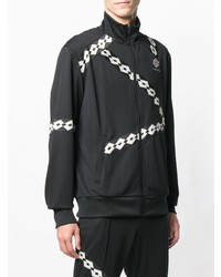 Blouson aviateur imprimé noir et blanc Damir Doma