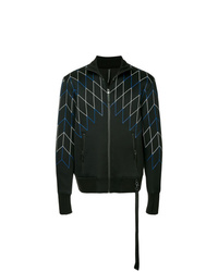 Blouson aviateur imprimé noir Blackbarrett