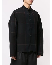 Blouson aviateur imprimé noir Jil Sander