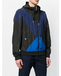 Blouson aviateur imprimé noir Versace Jeans