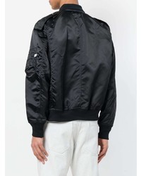 Blouson aviateur imprimé noir Facetasm