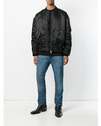 Blouson aviateur imprimé noir Misbhv