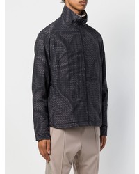 Blouson aviateur imprimé noir Bottega Veneta