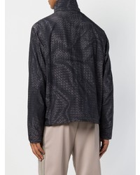 Blouson aviateur imprimé noir Bottega Veneta