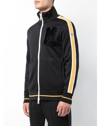 Blouson aviateur imprimé noir Moncler