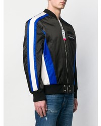 Blouson aviateur imprimé noir Diesel