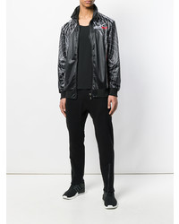 Blouson aviateur imprimé noir Plein Sport