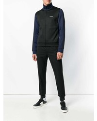 Blouson aviateur imprimé noir Valentino