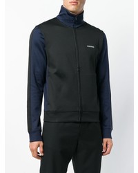 Blouson aviateur imprimé noir Valentino