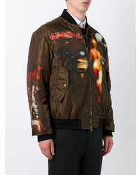 Blouson aviateur imprimé olive Givenchy