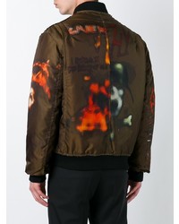 Blouson aviateur imprimé olive Givenchy