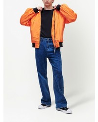 Blouson aviateur imprimé orange KARL LAGERFELD JEANS