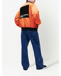 Blouson aviateur imprimé orange KARL LAGERFELD JEANS