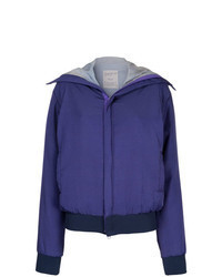 Blouson aviateur imprimé violet