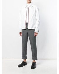 Blouson aviateur léger blanc Thom Browne